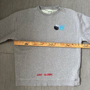 Men's Off-white Just Global Crewneck Sweatshirt
